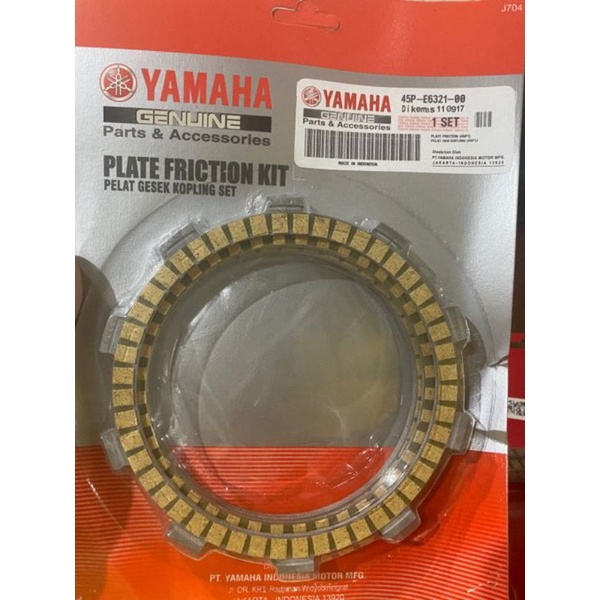 Plat Kampas Kopling Yamaha Byson Bison Part YGP 45P-E6321-00