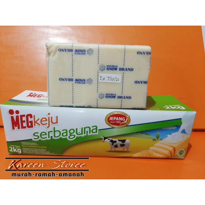 Jual Keju Cheddar MEG 1 Kg | Shopee Indonesia