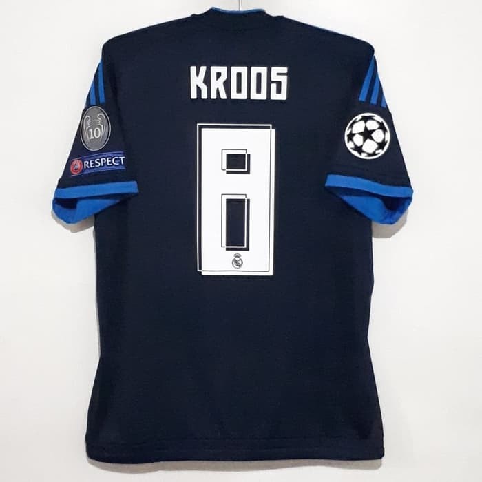 kwsuper Original Real Madrid Jersey 2015-2016 3rd UCL version Kroos 8 terbatas