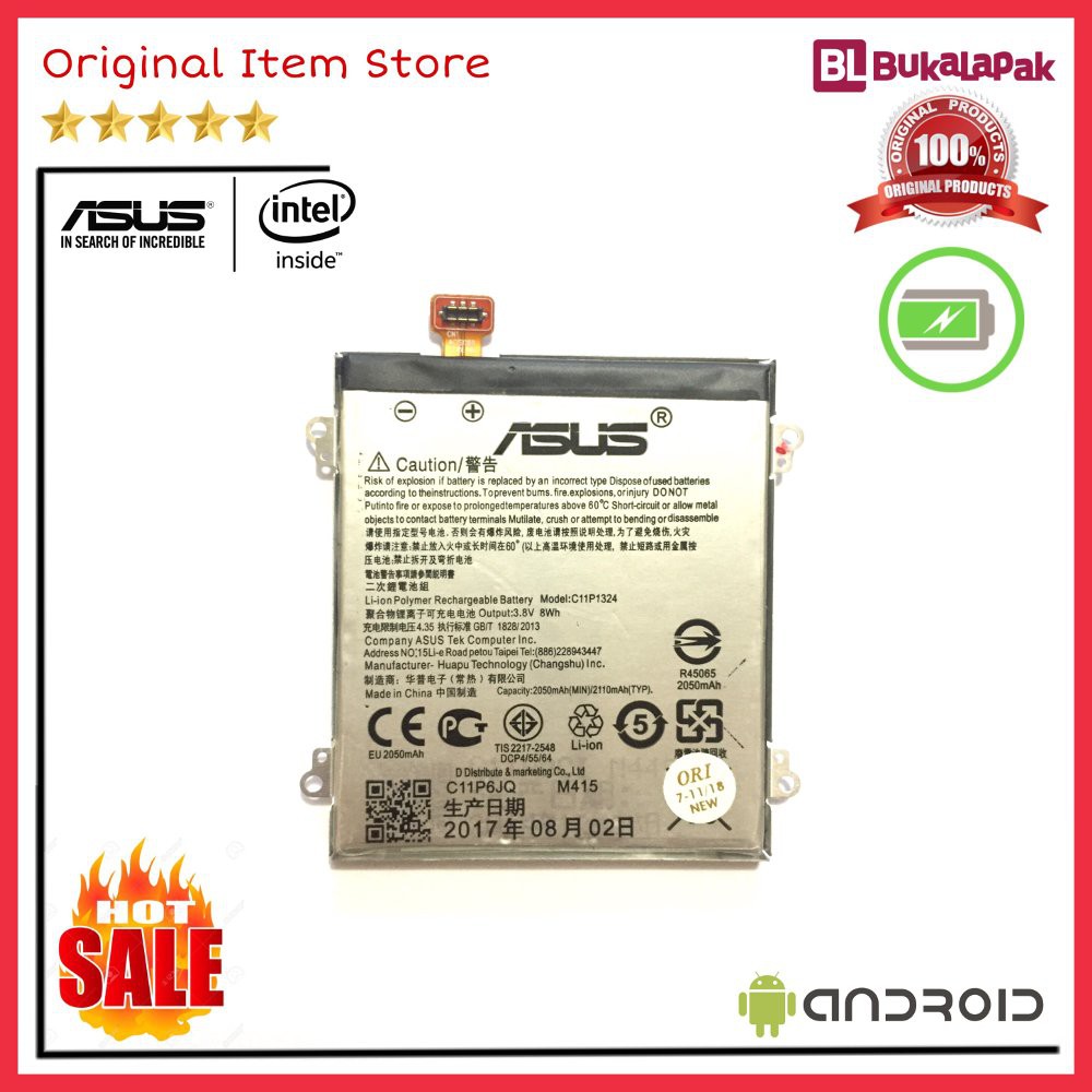PREMIUM  Batre Baterai Asus Zenfone 5 Original. Batre Baterai Asus Zenfone 5 ORI  TERBARU