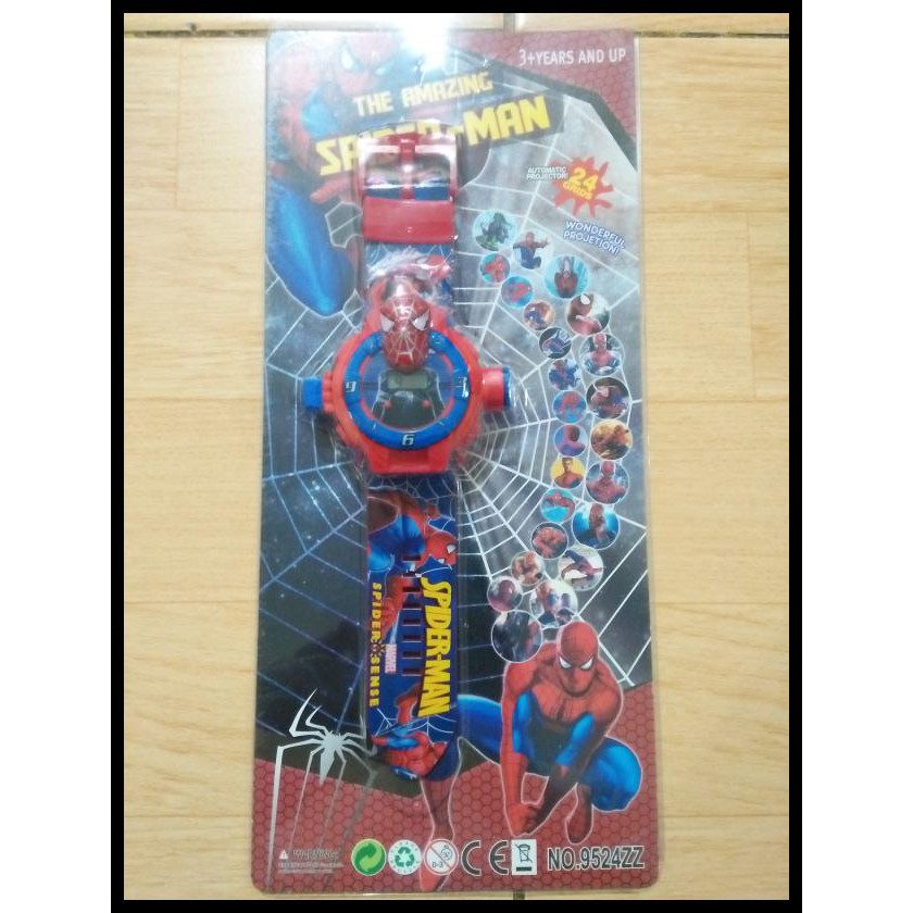 BOOM SALE Jam Tangan Proyeksi Spiderman/ Jam tangan Digital Anak-anak Spiderman