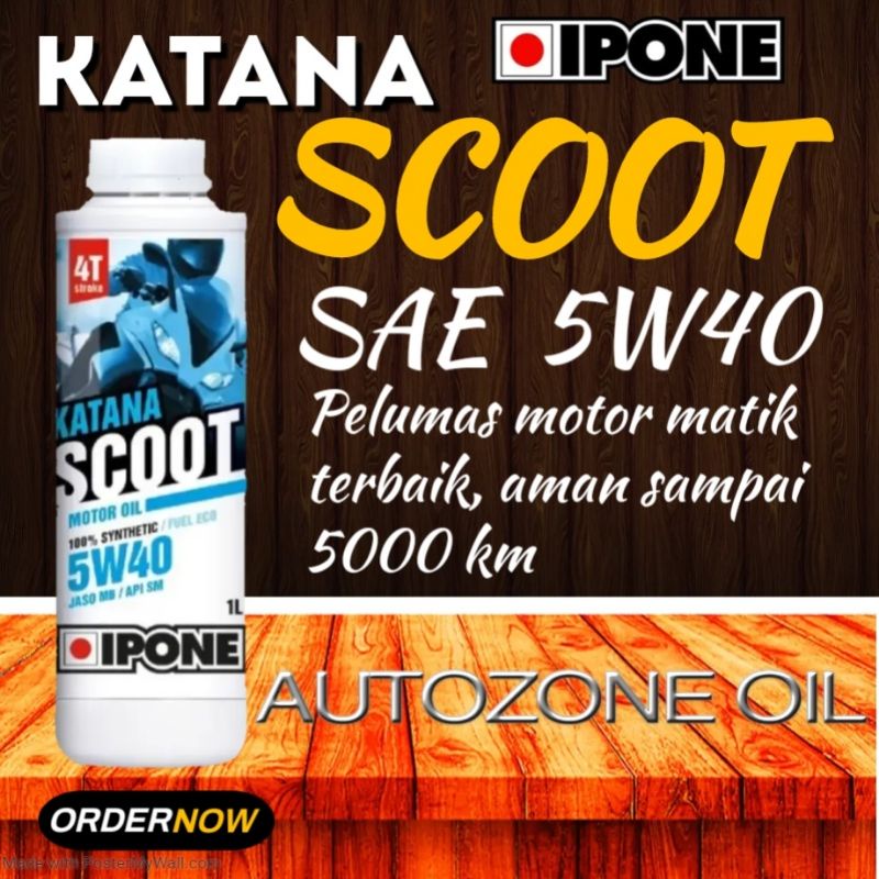Oli ipone katana scoot sae 5w40