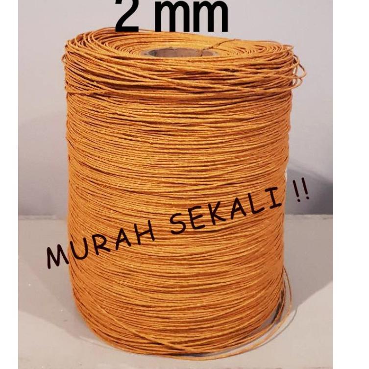 

☚ tali kertas 2mm coklat samson kraft untuk industri paperbag pengrajin harga 30 ribu per 100 meter ♝