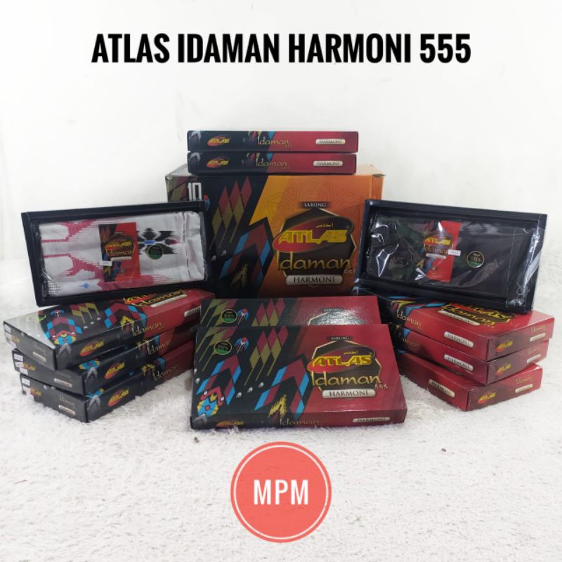 Sarung Atlas Idaman Harmoni 555 MPM Motif BHS Ecer Grosir SN