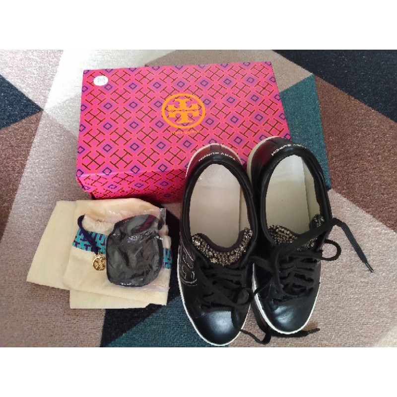 PRELOVED EMBELLISHED SNEAKER - TORY BURCH ORIGINAL