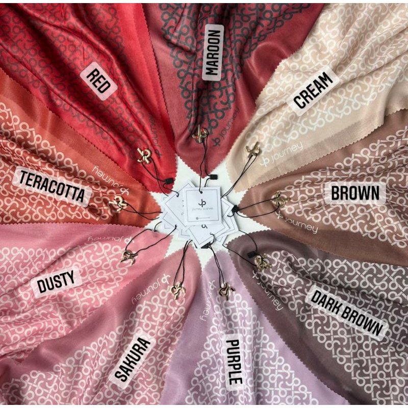 Segiempat Journey Scarves original/Journey Mini Logo Series