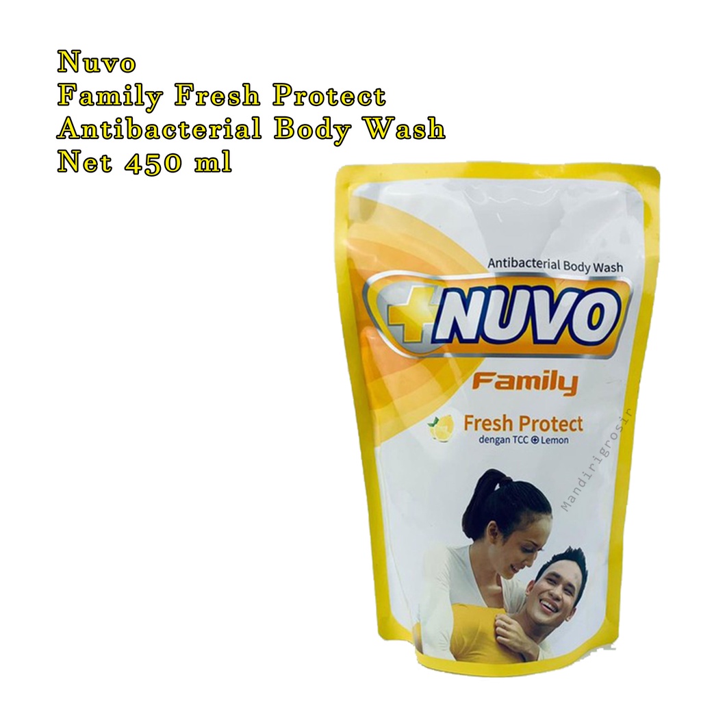 Sabun Cair * Nuvo * Family * Fresh protact * Sabun badan * 450ml