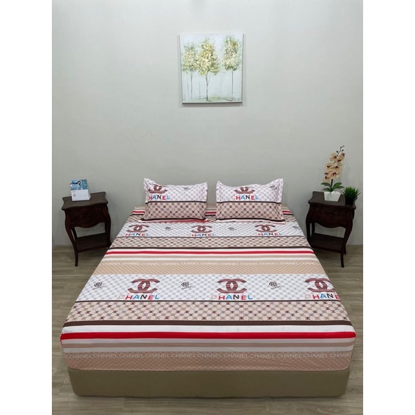 Sprei Homemade Murah ukuran 180x200x30cm bahan Katun Korea