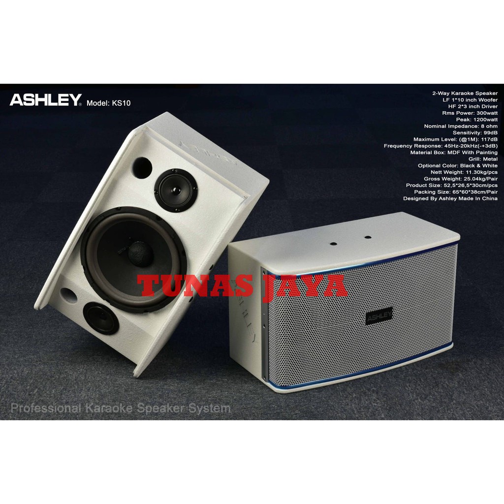 Speaker Karaoke Pasif Ashley KS10 - KS 10 10 inch Original Ashley