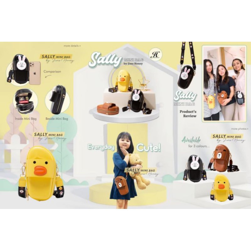 JIMS HONEY Sally Minibag Tas Selempang Wanita Lucu Jimshoney JH Mini Bag