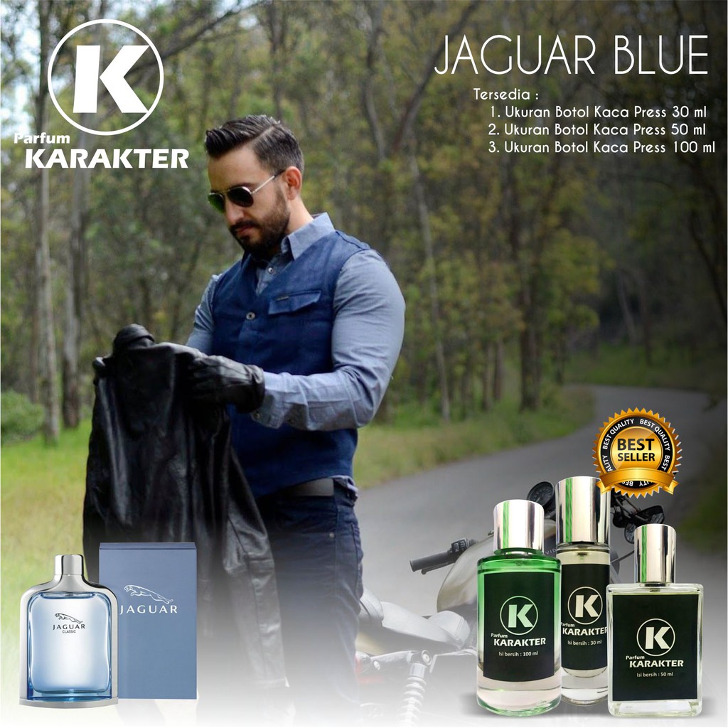 PARFUM COWOK AROMA JAGUAR BLUE - ORIGINAL BIBIT