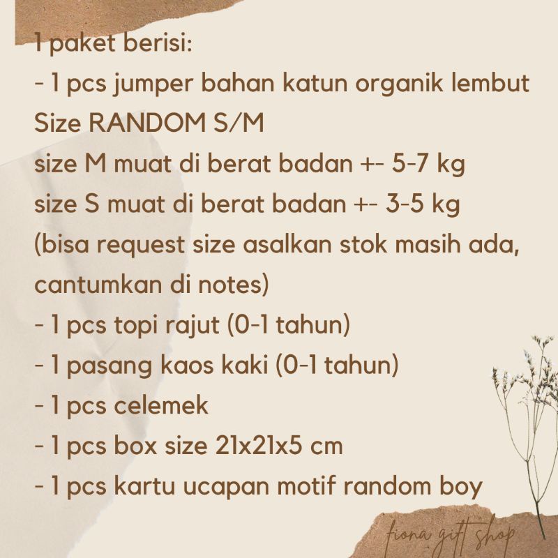 Kado bayi|hampers bayi|parcel bayi|baby gift set|kado lahiran bayi laki laki set jumper boy polos+celemek