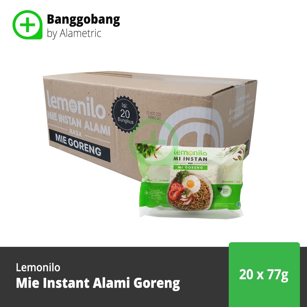 

Lemonilo Mie Instant Alami Goreng 1 Dus Isi 20 Pcs 77 Gram - Banggobang