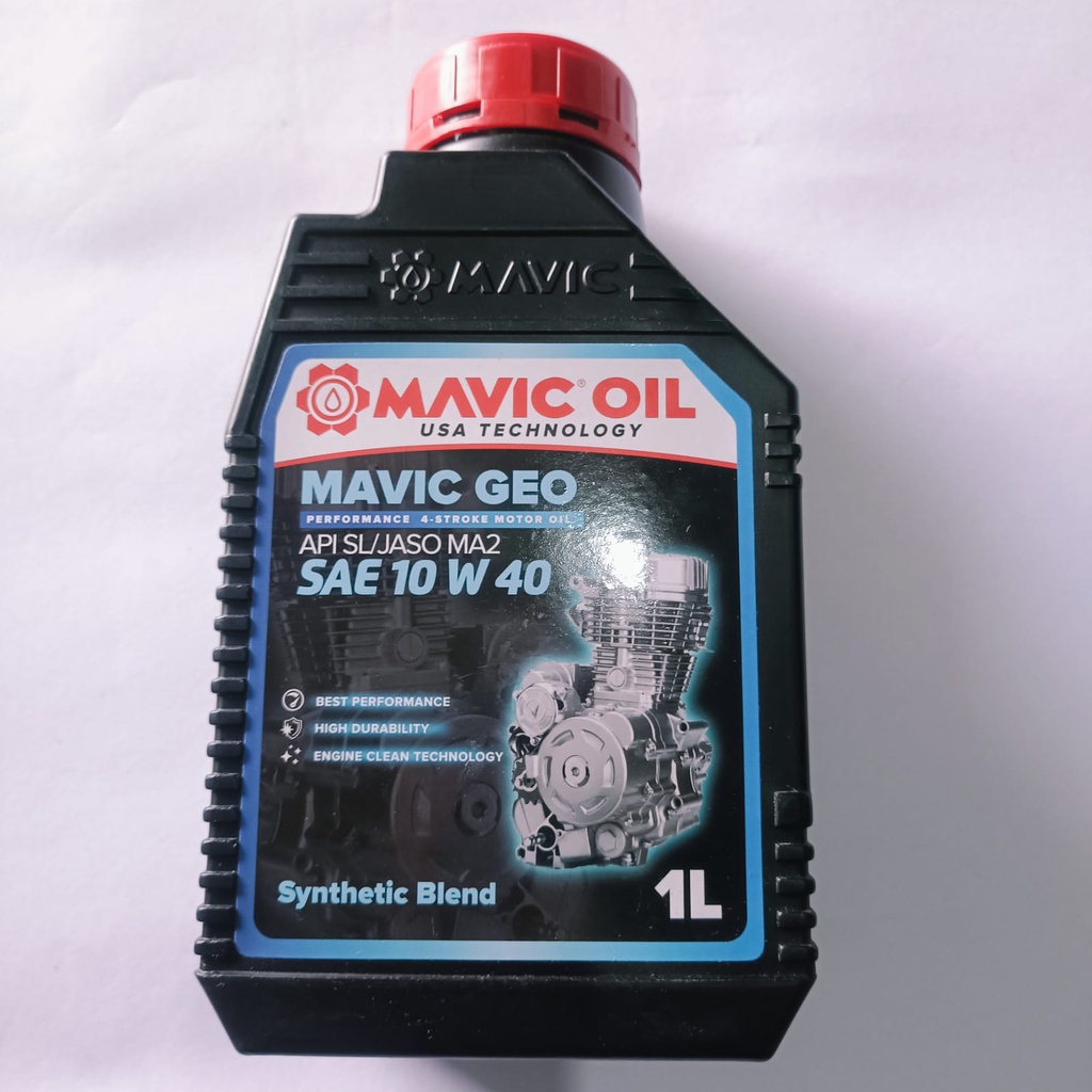 OLI MAVIC MAVIC GEO API SL JASO MA2 SAE 10 W 40 OLI MAVIC 4 TAK 1L