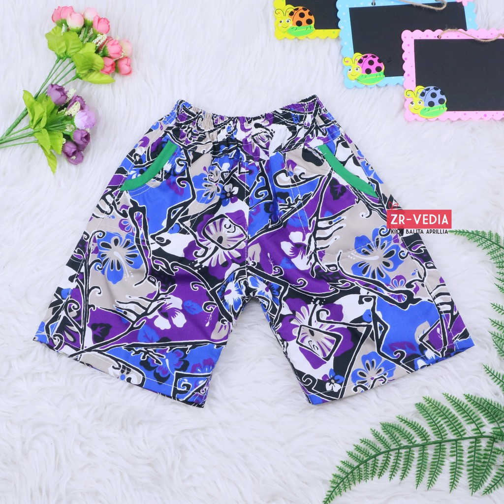 Raline Pants Kids uk 4-5 tahun / Celana Pendek Harian Anak Laki Perempuan Hawai Pants Bawahan