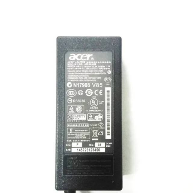 Adaptor Acer 19V 3 42A ORIGINAL E14 E5 475 E5 475G  E1-421 E1-431 E1-451 E1-471  4710 4730 4730G 4720 4732 4732Z 4736 4738 4739 4750 4752 4741 V5-431 V5-431G V5-431P V5-471 V5-471G V5-471P V5-471PG V5-531 BONUS KABEL POWER