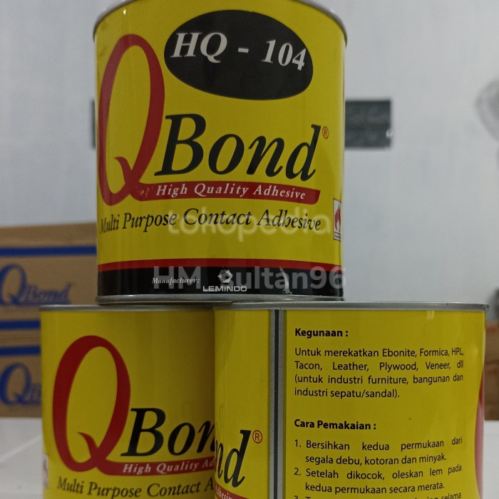 

Q-Bond lem kuning Q-Bond HQ 104 netto 600 gram