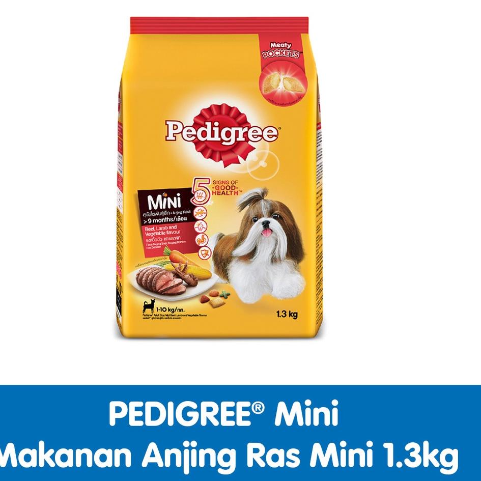 Lebih Trend PEDIGREE Mini Makanan Anjing Ras Mini 1.3Kg
