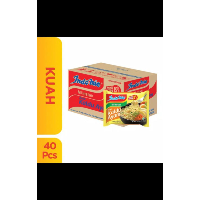 

Indomie Kaldu Ayam 1 Dus=40 Pcs