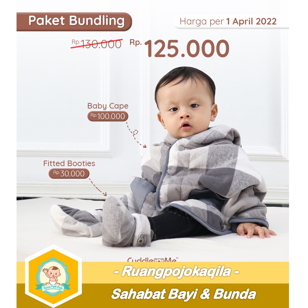 [Bisa COD] Paket Bundling Babycape Jaket Bayi dan Booties / Paket Kado Lahiran