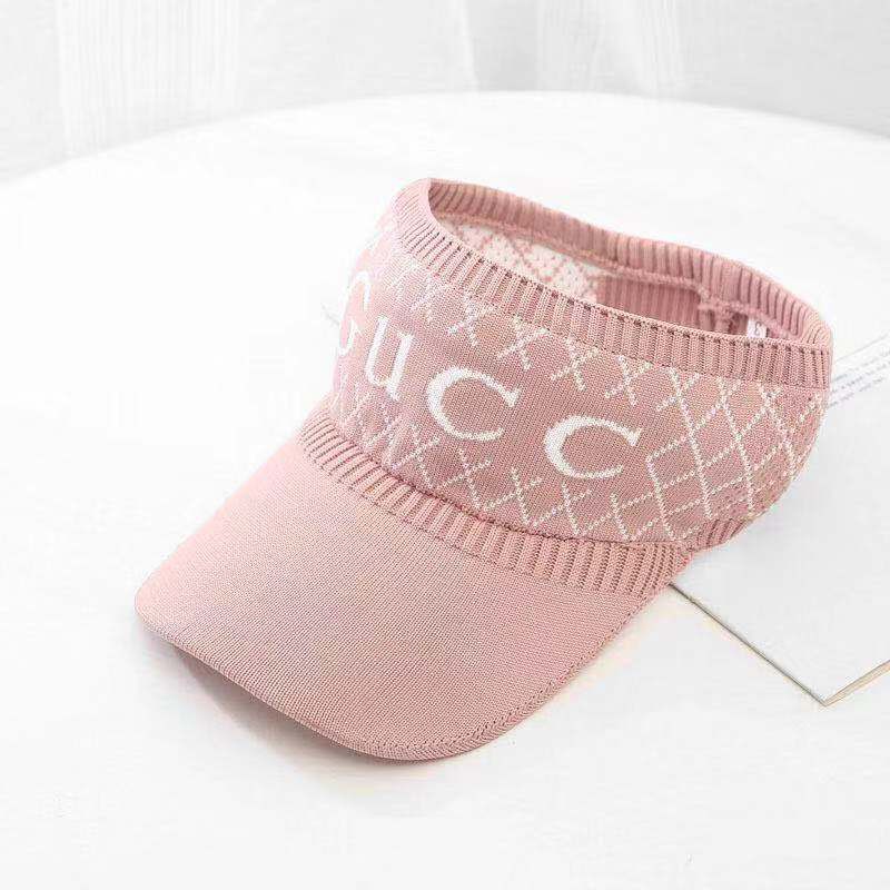 Topi Musim Panas Kosong Atas Perlindungan Matahari Matahari UV Knit Cap Visor Baseball