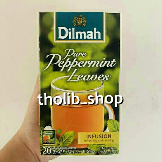 

Dilmah envelope pure peppermint leaves tea 20's box