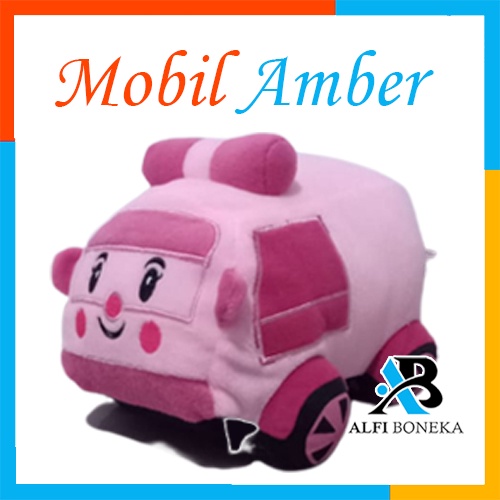 Boneka Mobil Mainan Amber - Mobil Polisi dan Ambulan Berwarna Pink untuk Anak-anak Berkualitas Tinggi, Mainan Edukatif dan Menyenangkan