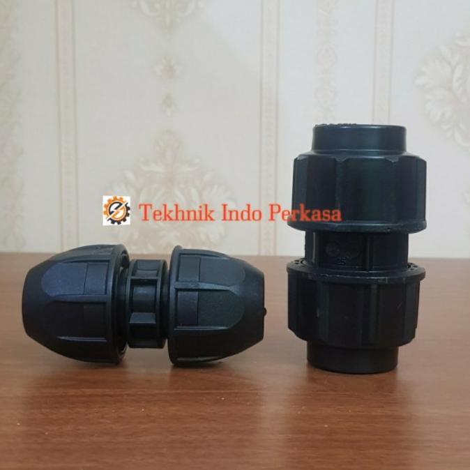 Socket Pipa Hdpe 2" Inch ( 63Mm ) / Straight Coupler Hdpe