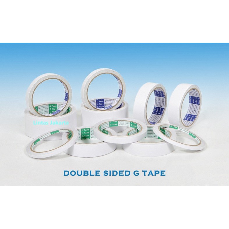 Double Tape Ukuran 2 Inch Merk G-Tape