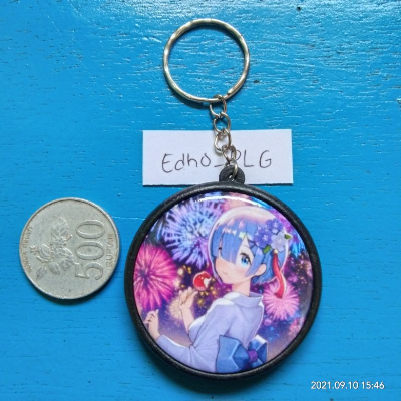 Gantungan kunci anime Re zero / ganci anime re zero / ganci emilia rem subaru ram