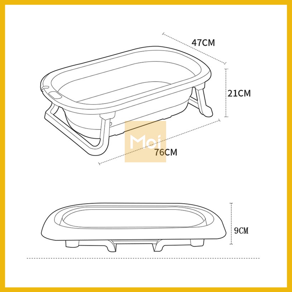 Bak Mandi Bayi Lipat / Bathub Portable / Peralatan Bayi