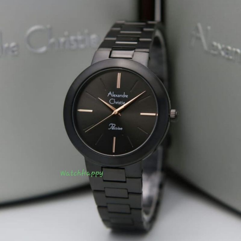 Alexandre Christie AC 2838 LH AC2838 LH 2838LH 2838 LH Ladies Fashion Full Black 100 Persen Original