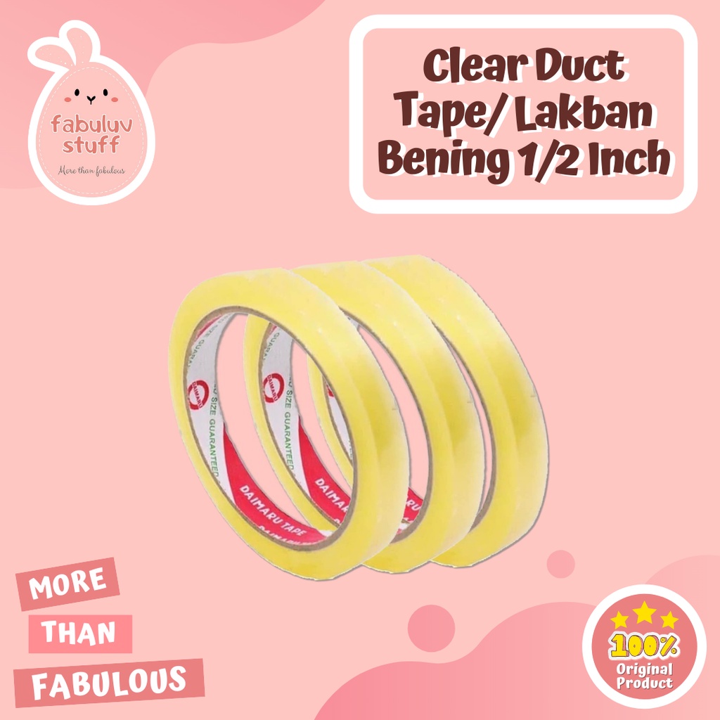 

ATK ~ Lakban Bening 1/2 inch [1PCS]