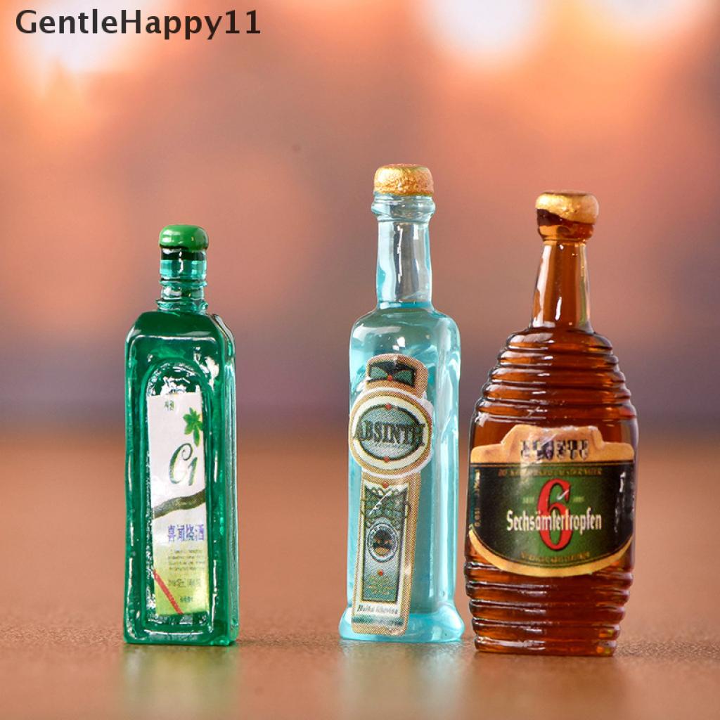 Gentlehappy 5Pcs Miniatur Botol Wine Dekorasi Rumah Boneka 1 / 12