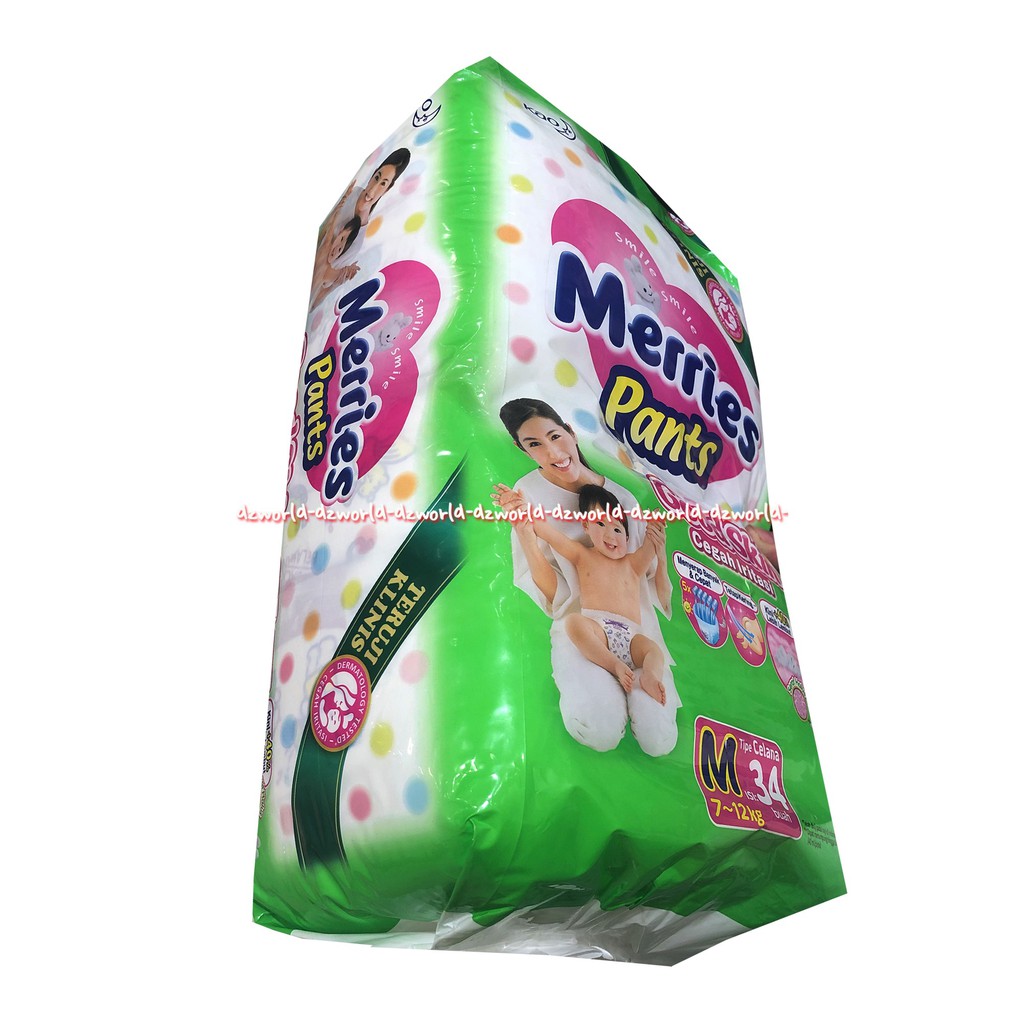 Merries Pants M Isi 34 diapers celana dari bahan berkualitas berdaya serap tinggi M34