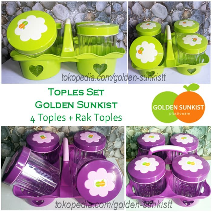 Luxury TOPLES KUE GOLDEN SUNKIST ISI 4 TOPLES   RAK TOPLES   Ungu Unik