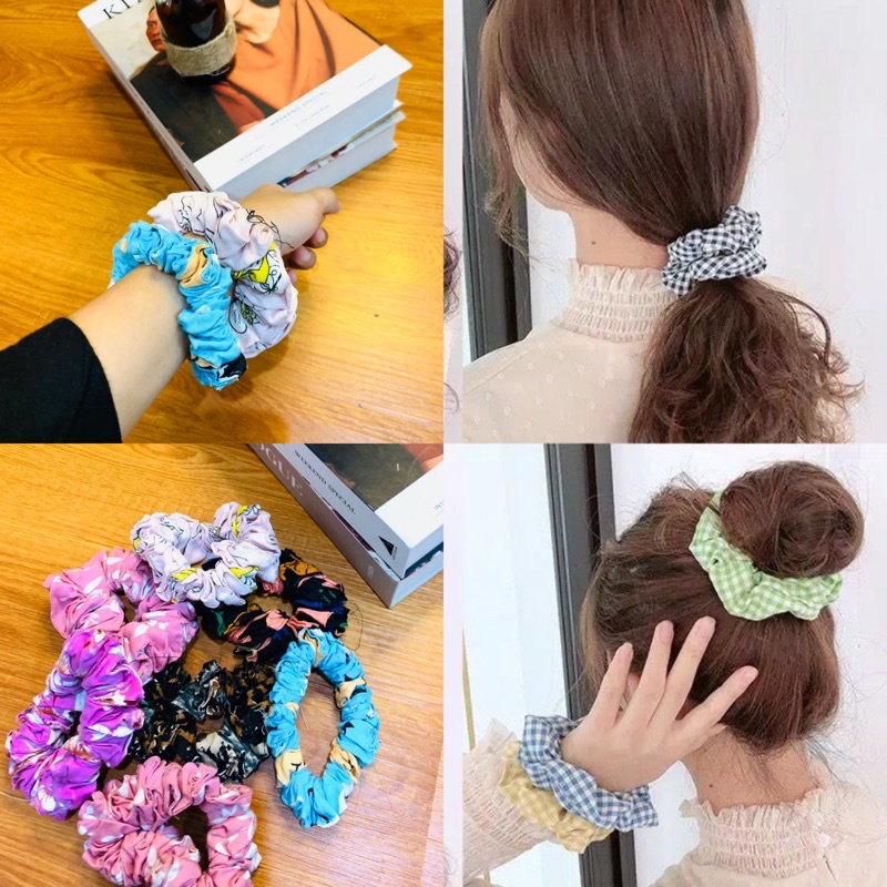 Ikat Rambut Hijab Scrunchie Random