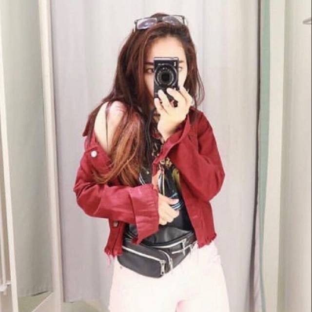 vr Jaket Jeans [FRINGE MAROON]