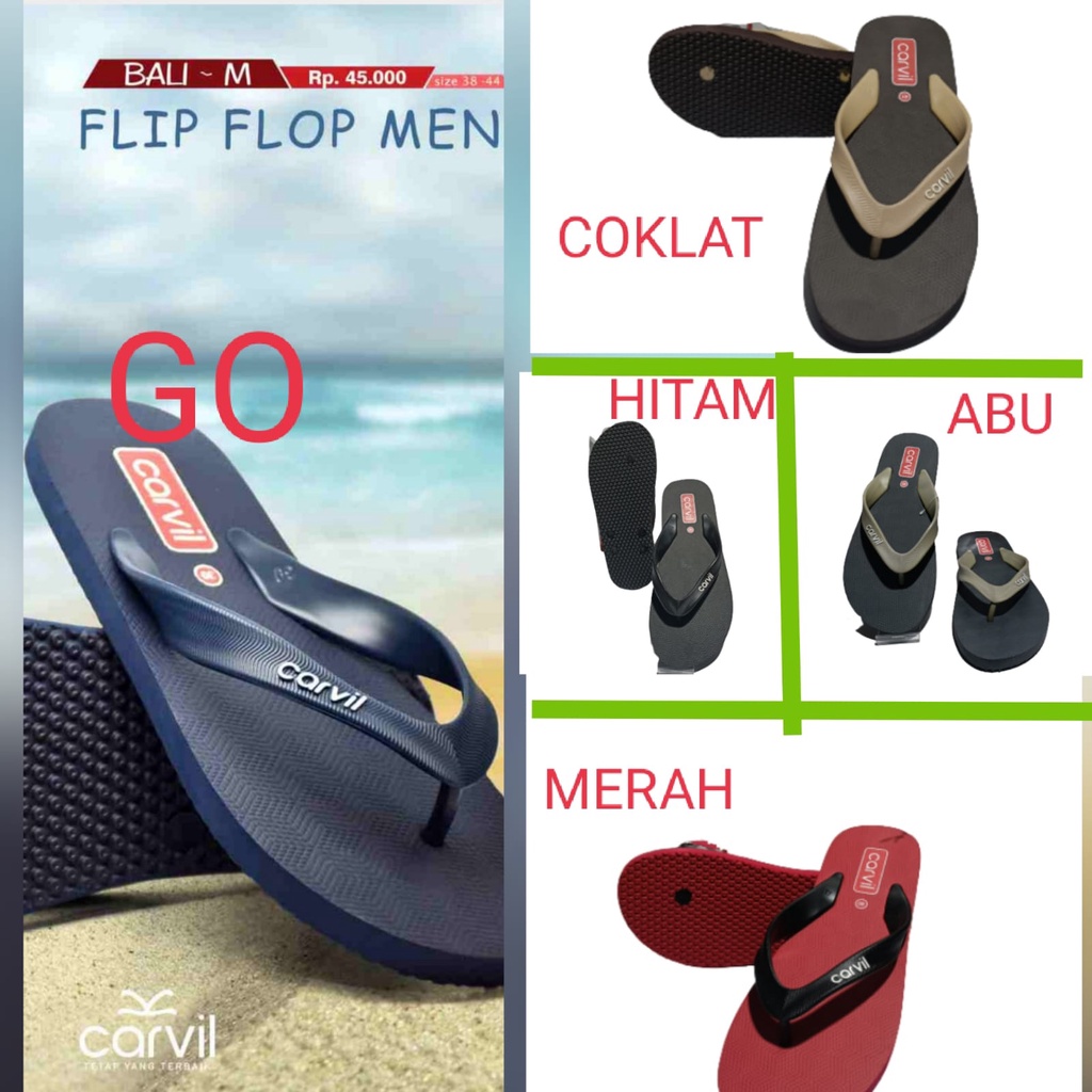 sogo CARVIL BALI-M Sandal Japit Pria Sendal Casual Laki Perempuan Original