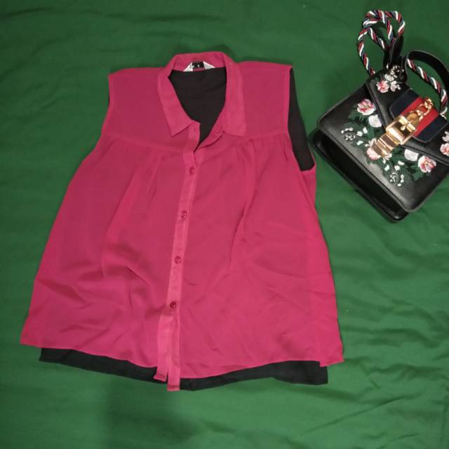 Blouse tanktop sifon preloved