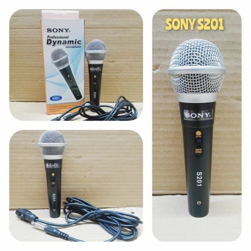 mic kabel sony s201 mic sony s 201 microphone moc murah