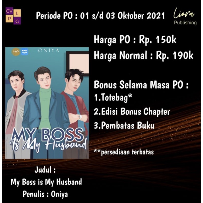 po buki novel My Boss is My Husband - Oniya original