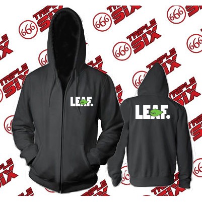 Jaket Hoodie Zipper LEAF