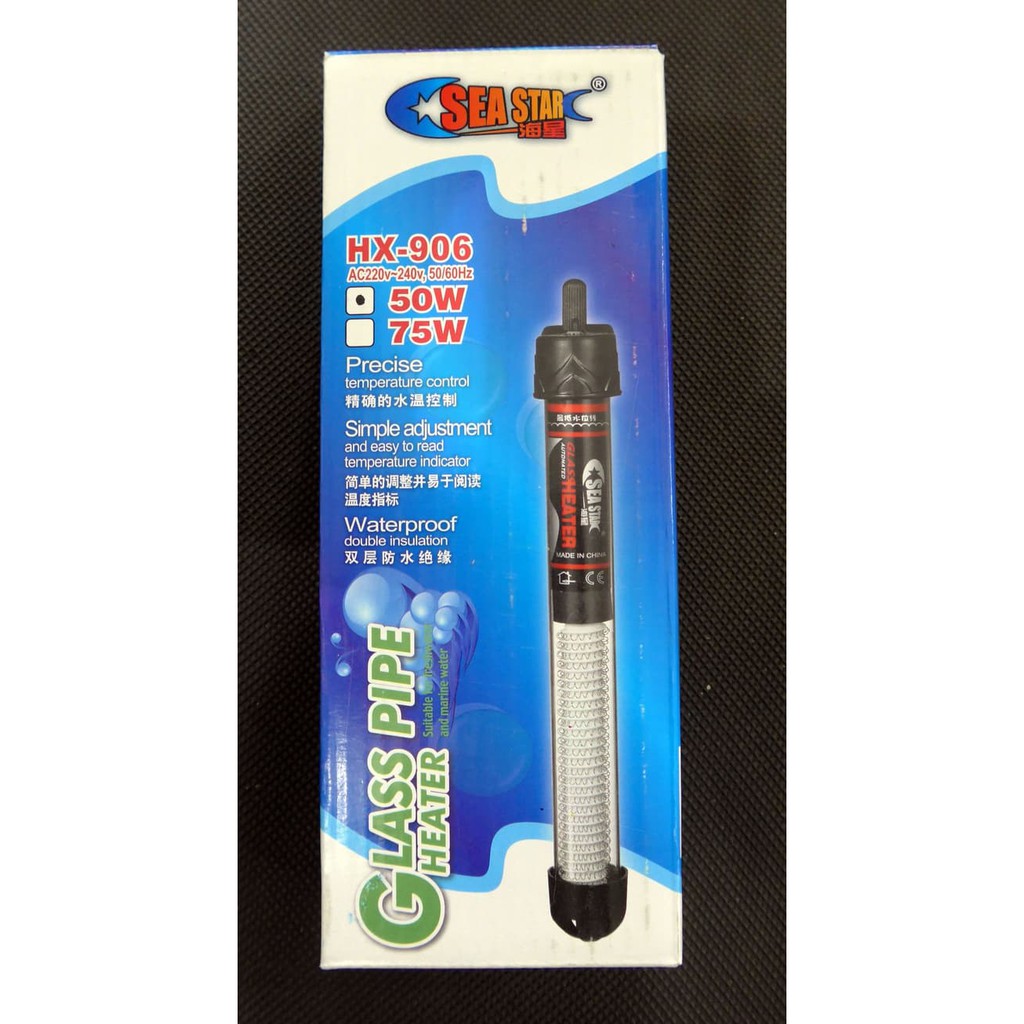 PET2385 Pemanas Sea Star Glass Heater HX 906 75 W