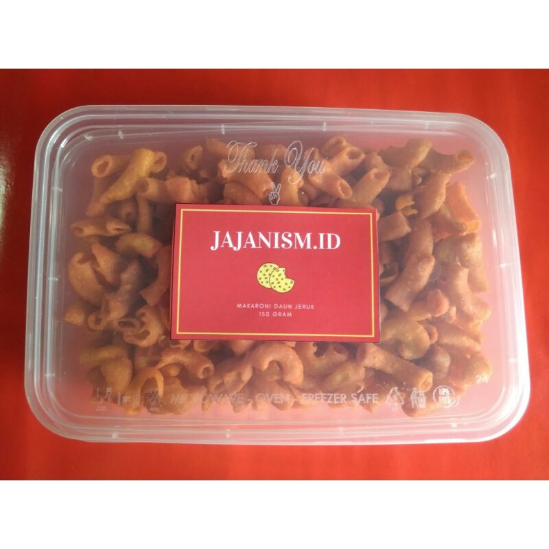 

SNACK JAJAN CEMILAN JAJANISM.ID MAKARONI TERLARIS DAUN JERUK MURAH ENAK ENDUL KEMASAN BOX 150 GRAM