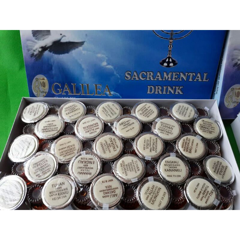 

Anggur cup dan hosti ayat paket 100 pcs