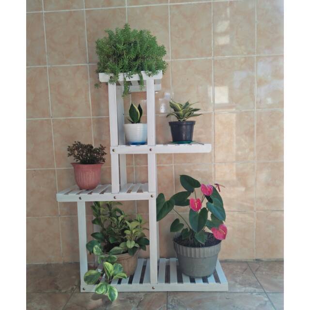 

White Flower Stand Small