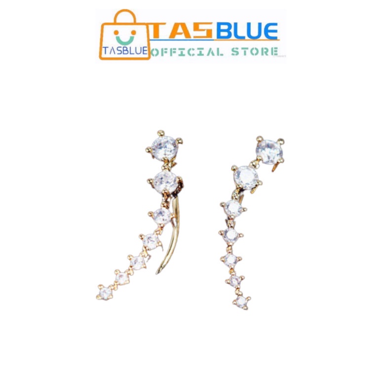♥TASBLUE♥H78 ANTING WANITA IMPORT MURAH REAL PIC Accesories Anting Rantai Panjang-3
