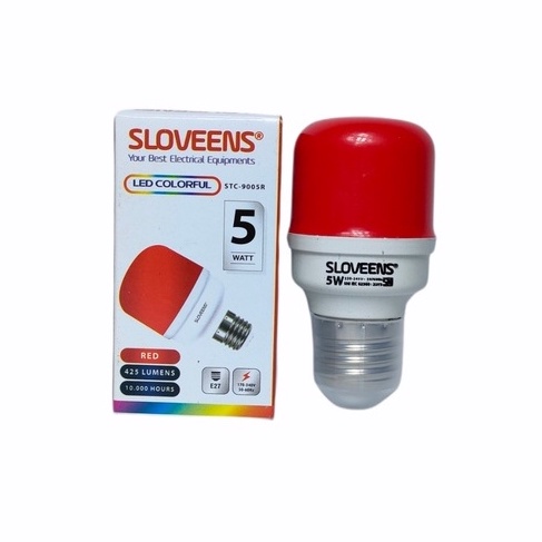 Sloveens LED Colorfull Lampu LED Warna 5 Watt