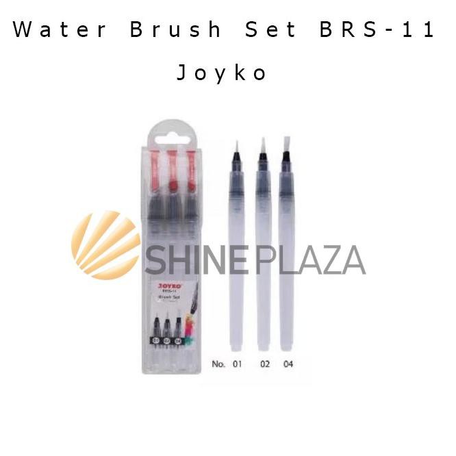 

[ART. 86200] Kuas Lukis Cat Air Set Isi 3 Water Brush Set Joyko BRS-11